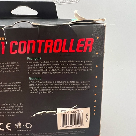 CirKa S91 Premium Controller Classic Retro for Super Nintendo SNES NEW IN BOX - Picture 3 of 4